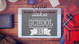  Presentation with back school - Presentation design featuring sales animations - back to school deals message background and a violet colored foreground
