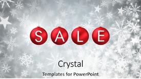  Presentation with christmas sale - PPT theme enhanced with sales animations - digital composite of sale text background and a white colored foreground