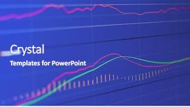  Presentation with sales figures - Theme consisting of sales animations - financial chart with figures background and a royal blue colored foreground