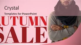  Presentation with calvary religious cross against - Slides enhanced with sales animations - portrait of man standing background and a lemonade colored foreground