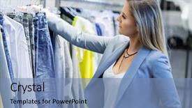  Presentation with sales management 7th edition darlymple cron - Presentation theme consisting of sales assistant in clothing store background and a  colored foreground