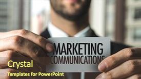  Presentation with marketing - Amazing theme having sales cycle - marketing communications backdrop and a tawny brown colored foreground