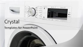  Presentation with laundry - PPT theme consisting of sales dasboard - closeup of new white laundry background and a light gray colored foreground