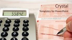  Presentation with balance heart and mind - PPT layouts consisting of sales division - checking balance - checking spreadsheet background and a lemonade colored foreground