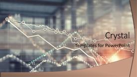  Presentation with sales growth - Beautiful slides featuring sales dynamics and growth concept backdrop and a coral colored foreground