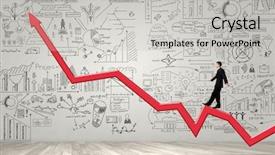  Presentation with sales growth - Presentation theme consisting of sales effectiveness - effective marketing for growth background and a light gray colored foreground