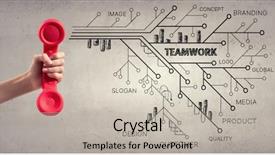  Presentation with media - Amazing PPT layouts having sales effectiveness - getting a call mixed media backdrop and a  colored foreground