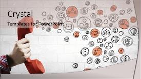  Presentation with call of dutty - Beautiful presentation theme featuring sales effectiveness - getting a call backdrop and a  colored foreground