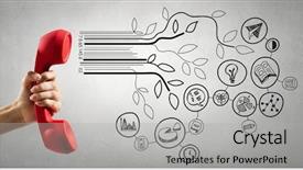  Presentation with call duty mobile - PPT theme consisting of sales effectiveness - getting a call background and a  colored foreground