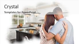  Presentation with thought - Cool new PPT theme with sales force - daydreaming young military couple backdrop and a white colored foreground