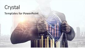  Presentation with force - Colorful theme enhanced with sales force - he has business super power backdrop and a cool aqua colored foreground