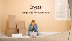  Presentation with force - Slide deck featuring sales force - upset woman with tissues background and a lemonade colored foreground