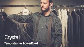  Presentation with beard - PPT theme enhanced with sales forse - handsome man with beard choosing background and a dark gray colored foreground