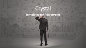  Presentation with wrong thinking - Presentation enhanced with sales forse - successful confident businessman thinking background and a gray colored foreground