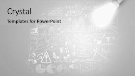  Presentation with sales growth - Colorful presentation design enhanced with sales graph - bright idea for business growth backdrop and a light gray colored foreground