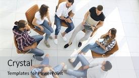  Presentation with team building compass - Amazing PPT layouts having sales manager coaching - business team sitting backdrop and a light gray colored foreground