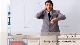  Presentation with whiteboard - Beautiful slide set featuring sales manager coaching - young handsome businessman in front backdrop and a lemonade colored foreground