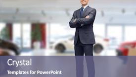  Presentation with car business - Colorful presentation enhanced with sales managment - auto business car sale backdrop and a ocean colored foreground