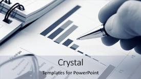  Presentation with stock market - Slides with sales managment - stock market graphs analysis background and a light blue colored foreground