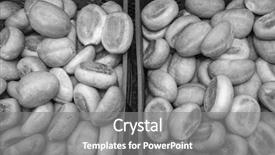  Presentation with wood board - Beautiful slides featuring sales manufacturing - fresh bread food backdrop and a gray colored foreground