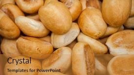  Presentation with fresh bread subway food - Presentation having sales manufacturing - fresh bread food background and a gold colored foreground