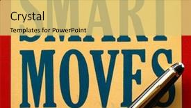  Presentation with smart - Audience pleasing theme consisting of sales meeting energy - smart moves backdrop and a  colored foreground