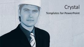  Presentation with business building blocks - Amazing slides having sales meeting industrial - business background builder standing backdrop and a  colored foreground