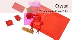  Presentation with boxes - Colorful presentation design enhanced with sales offer - gift boxes coming backdrop and a lemonade colored foreground