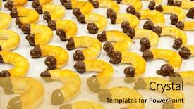  Presentation with fresh bread subway food - Amazing theme having sales orientation - fresh bread food backdrop and a yellow colored foreground