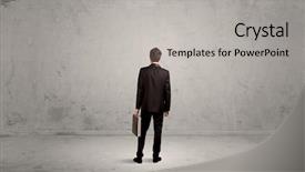  Presentation with sales - Audience pleasing slides consisting of sales person having a dilemma backdrop and a light gray colored foreground