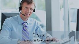  Presentation with happy sad face man - Audience pleasing slide deck consisting of sales personal training - happy young man working backdrop and a light blue colored foreground