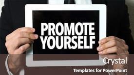  Presentation with personal training - Cool new slide set with sales personal training - promote yourself backdrop and a tawny brown colored foreground