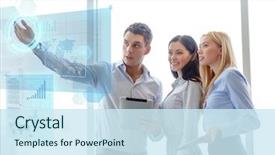  Presentation with audit business compliance concept - Colorful presentation enhanced with sales plan - business and office concept backdrop and a sky blue colored foreground