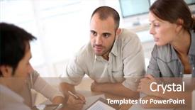  Presentation with definition - PPT theme featuring young girl doing gymnastics over white background background and a pink colored foreground