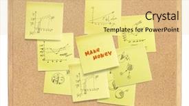  Presentation with slogan - Slide deck enhanced with sales plan - popular make money slogan composed background and a yellow colored foreground