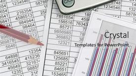  Presentation with statistics - Theme consisting of sales profit and cost background and a light gray colored foreground