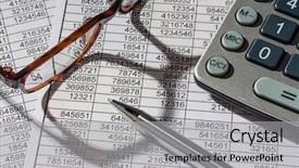  Presentation with sales figures - Audience pleasing presentation theme consisting of sales profit and cost backdrop and a light gray colored foreground