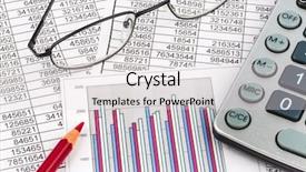  Presentation with sales figures - Slide deck consisting of sales profit and cost background and a light gray colored foreground