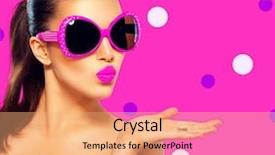 Presentation with beauty makeup - Amazing presentation design having pink background emotions beautiful backdrop and a coral colored foreground