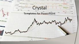  Presentation with pen - PPT layouts consisting of sales report - pen and business graph background and a light gray colored foreground