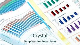  Presentation with magazines - Presentation theme featuring sales result - business concept - business magazines background and a  colored foreground