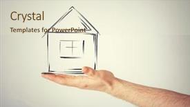  Presentation with real estate - PPT layouts enhanced with sales scheme - real estate technology and accomodation background and a lemonade colored foreground