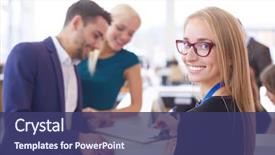  Presentation with car sales - Cool new PPT theme with sales situation in a car backdrop and a ocean colored foreground