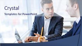  Presentation with discussion - Amazing PPT layouts having sales strategy - discussion of economists backdrop and a sky blue colored foreground