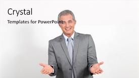  Presentation with petrol storage project - Audience pleasing slide set consisting of sales talking - businessman presenting project looking backdrop and a white colored foreground