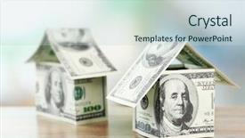  Presentation with tax - Audience pleasing slides consisting of sales tax - money houses on wooden table backdrop and a lemonade colored foreground