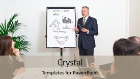  Presentation with business training - Amazing PPT theme having sales training - businessman explaining business concepts backdrop and a mint green colored foreground