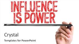  Presentation with compensation management hand marker - PPT theme having sales training - hand with marker writing background and a white colored foreground