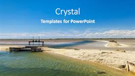  Presentation with region - Slide set having salin-de-giraud-in-camargue background and a teal colored foreground