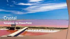  Presentation with region - Slides consisting of salin-de-giraud-in-camargue background and a  colored foreground